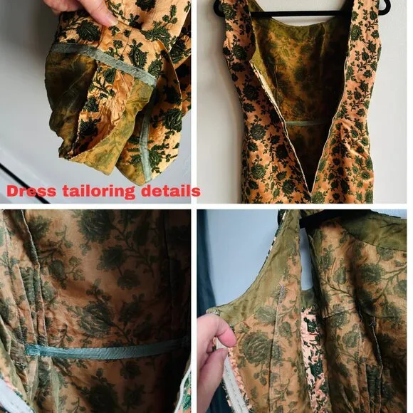 Stunning 60s Brocade Wiggle Dress & Matching Jacket - Picture 13 of 16